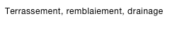Terrassement, remblaiement, drainage